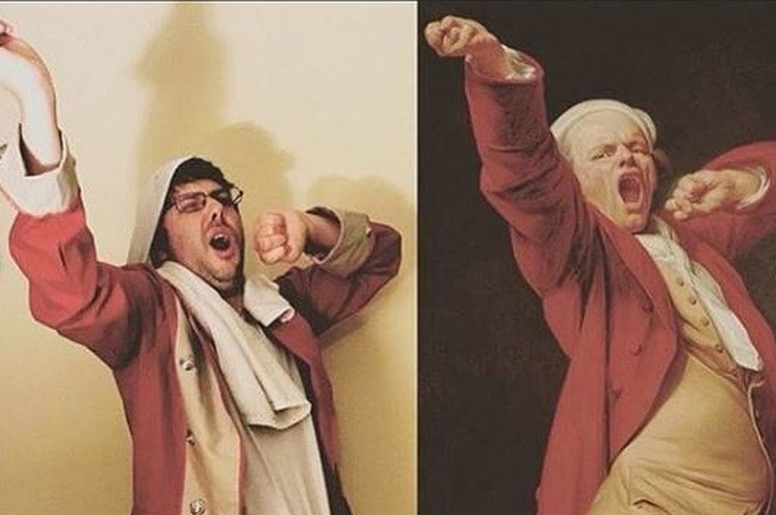 Joseph Ducreux "Autorretrato bostezando"