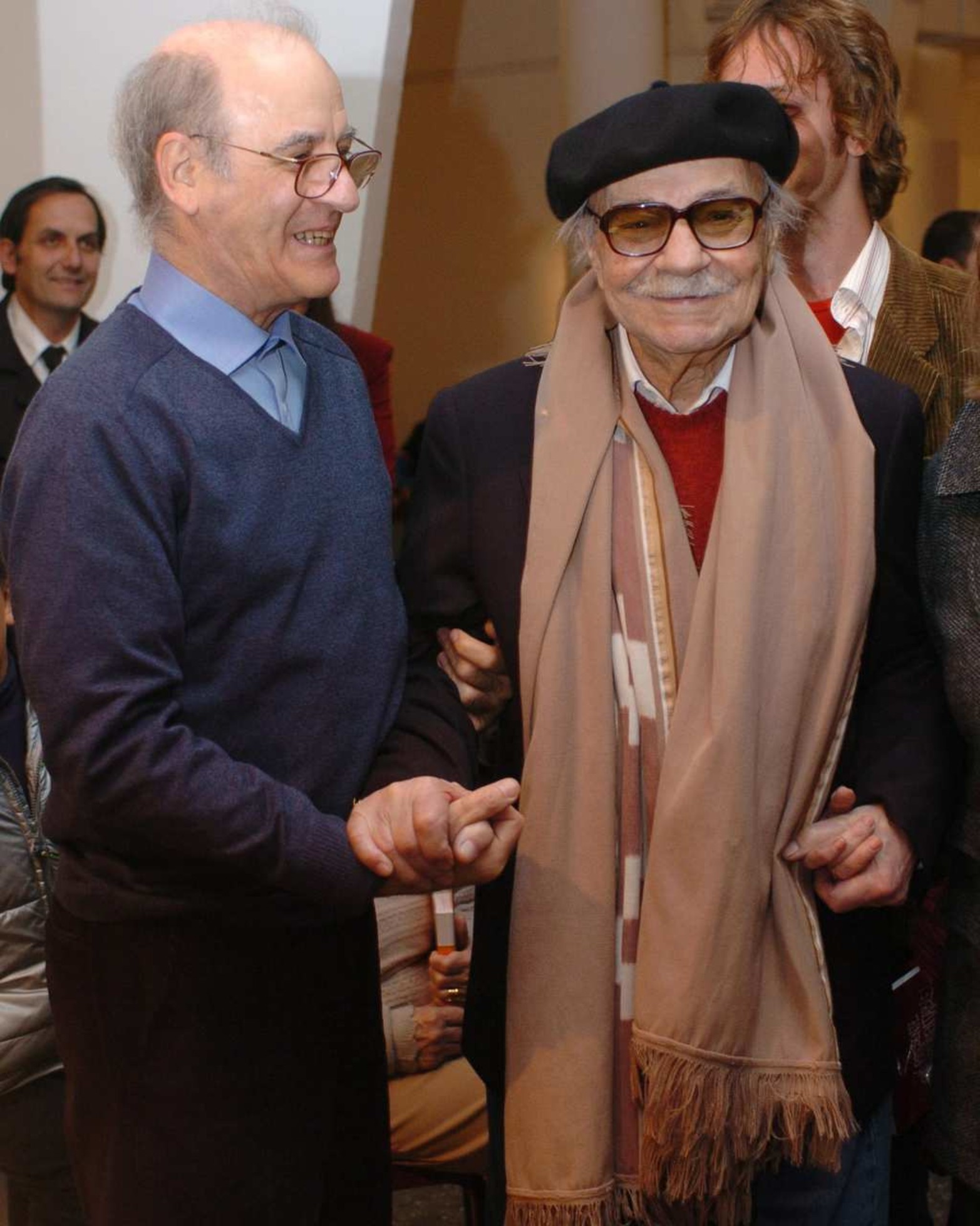 Quino junto a Ernesto Sabato.