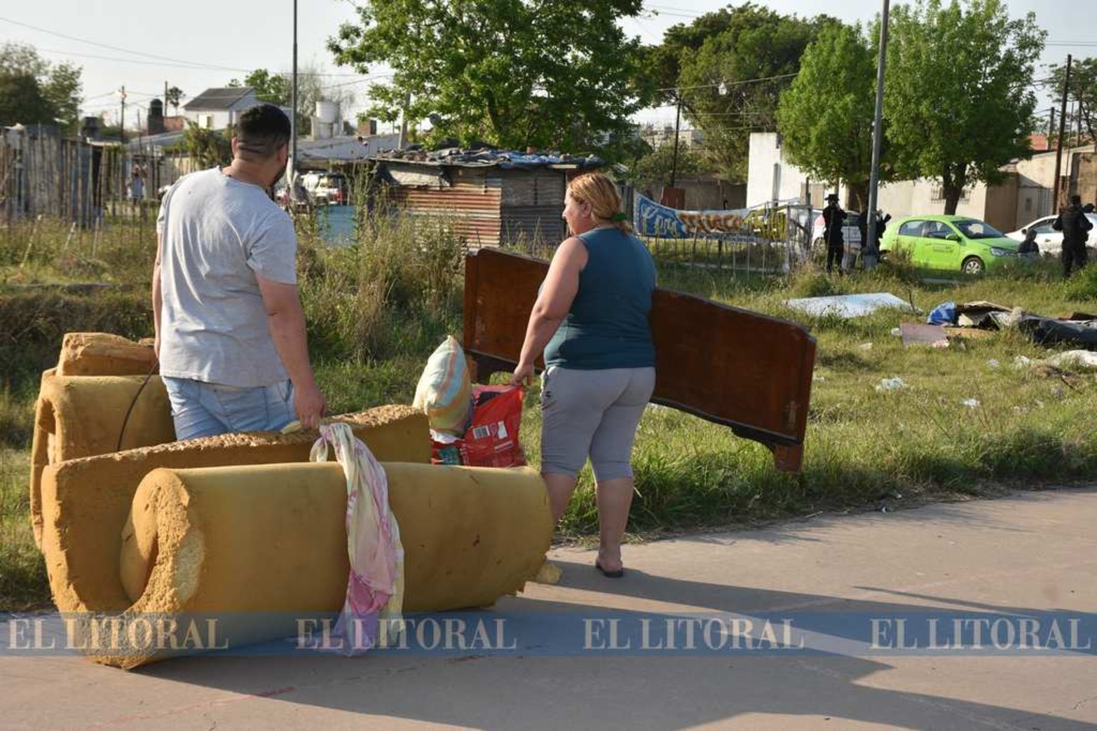 En febrero comenzó el asentamiento en tres manzanas. Una pudo ser desalojada los primeros días. Las otras en el día de hoy.