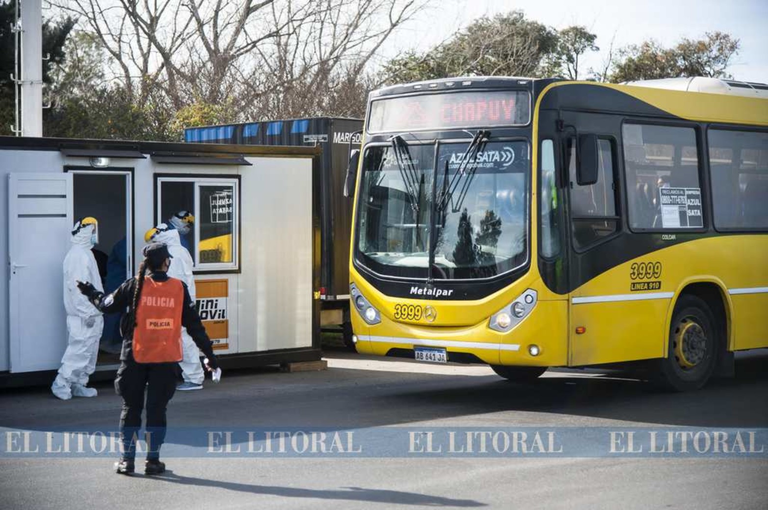 En la autopista Rosario Santa Fe, al norte de Rosario, también se realizan controles.