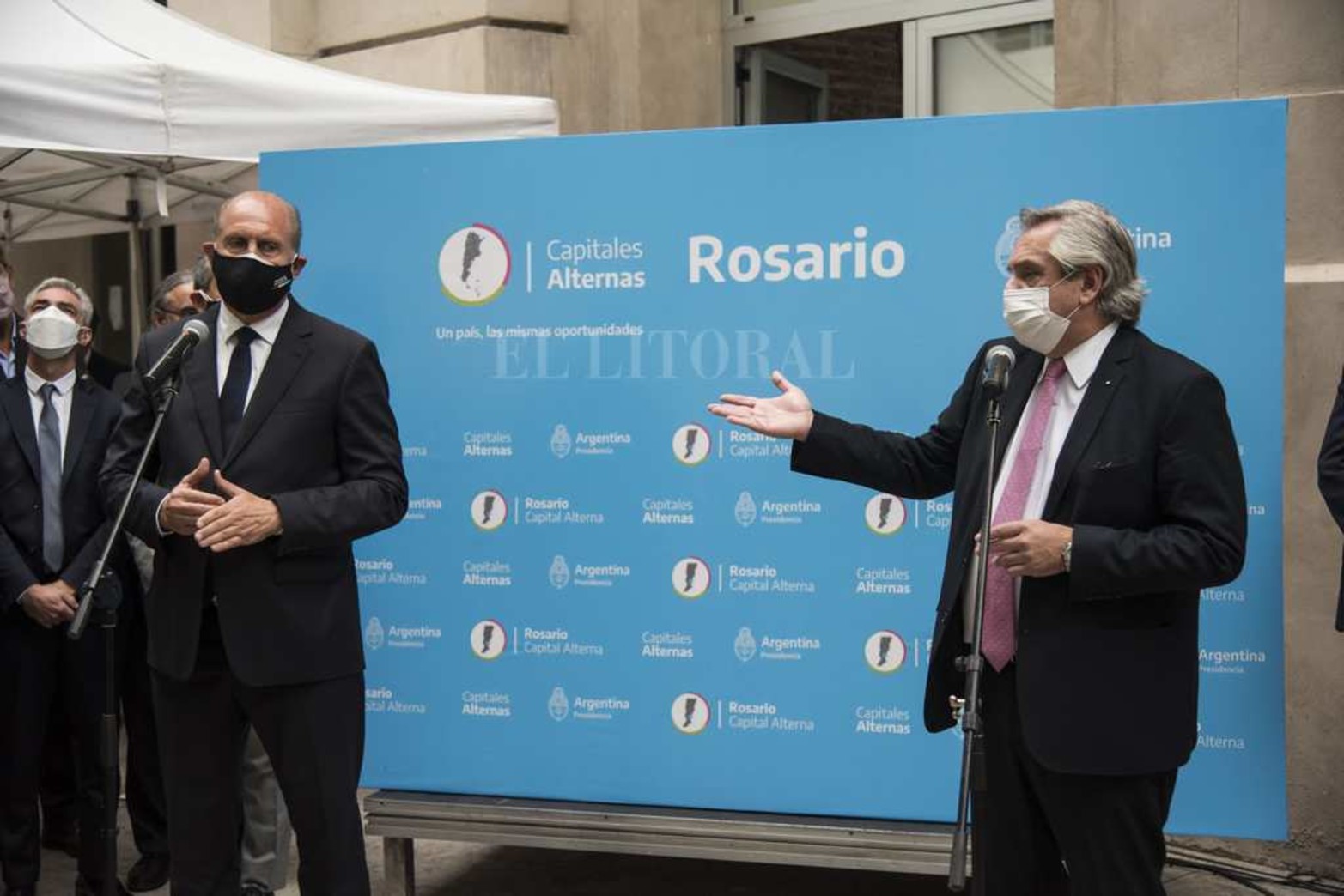El Presidente Alberto Fernandez visitó en el día de hoy, la ciudad de Rosario, anunciando nuevas inversiones.