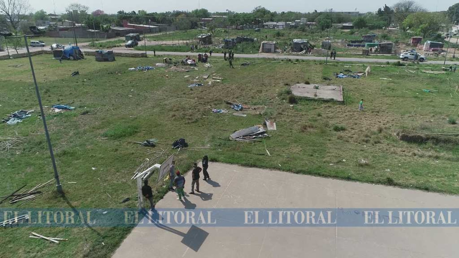 En febrero comenzó el asentamiento en tres manzanas. Una pudo ser desalojada los primeros días. Las otras en el día de hoy.