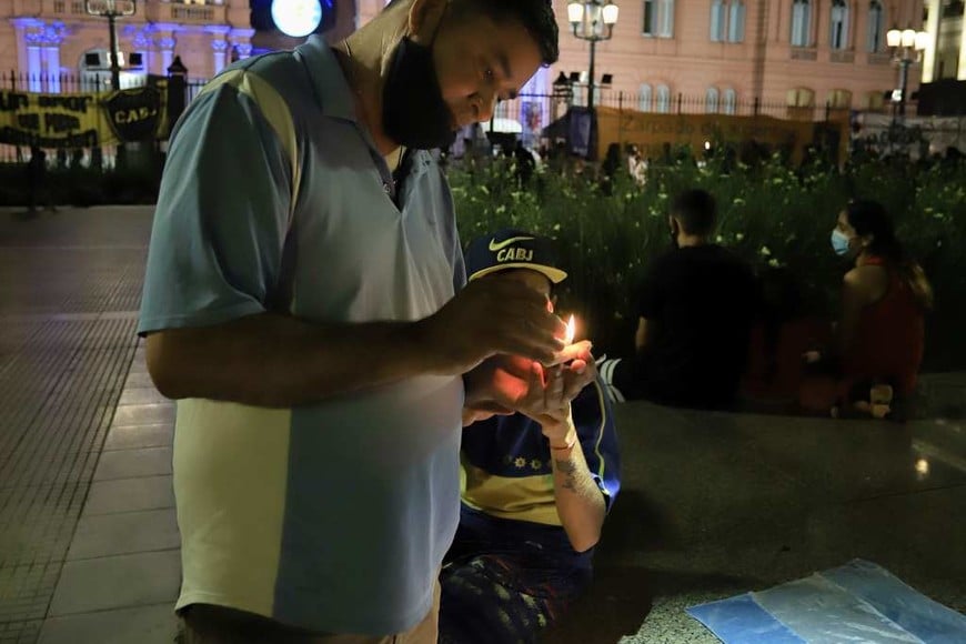 El adios a Diego Maradona en Buenos Aires