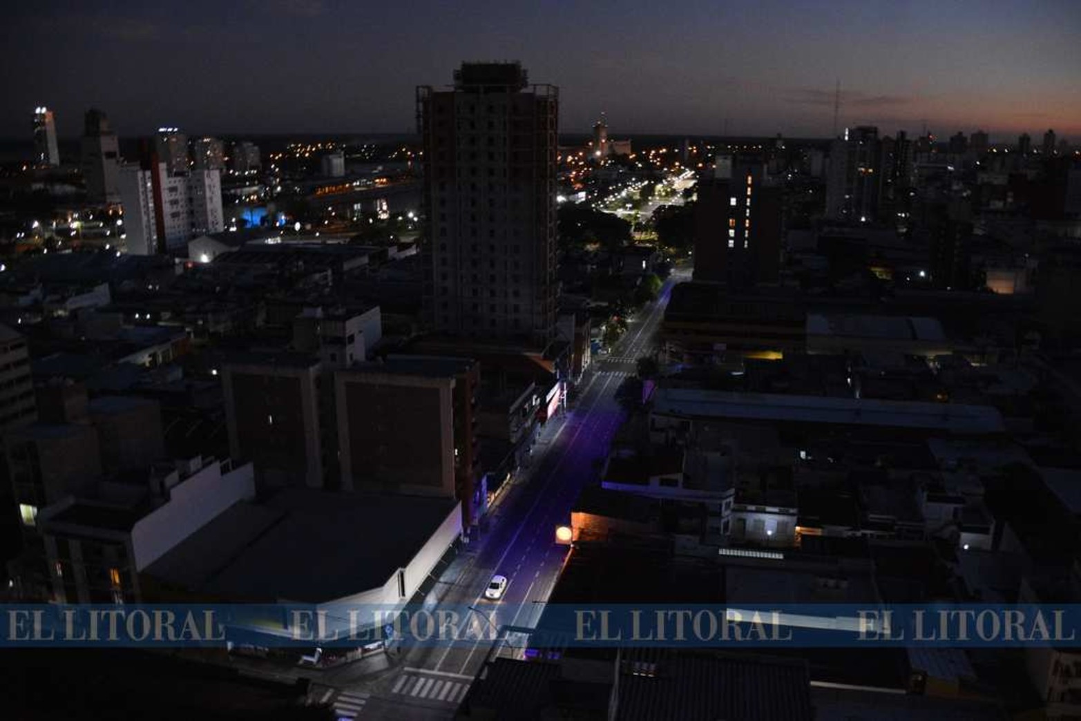 Vistas aéreas de la ciudad.