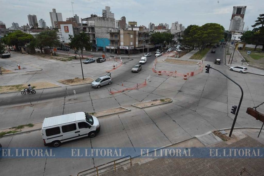 Volvieron las obras en la "Rotonda" de Unión
