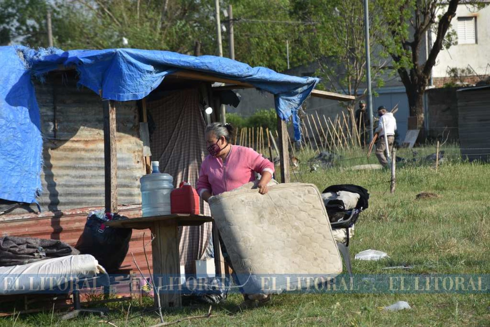 En febrero comenzó el asentamiento en tres manzanas. Una pudo ser desalojada los primeros días. Las otras en el día de hoy.