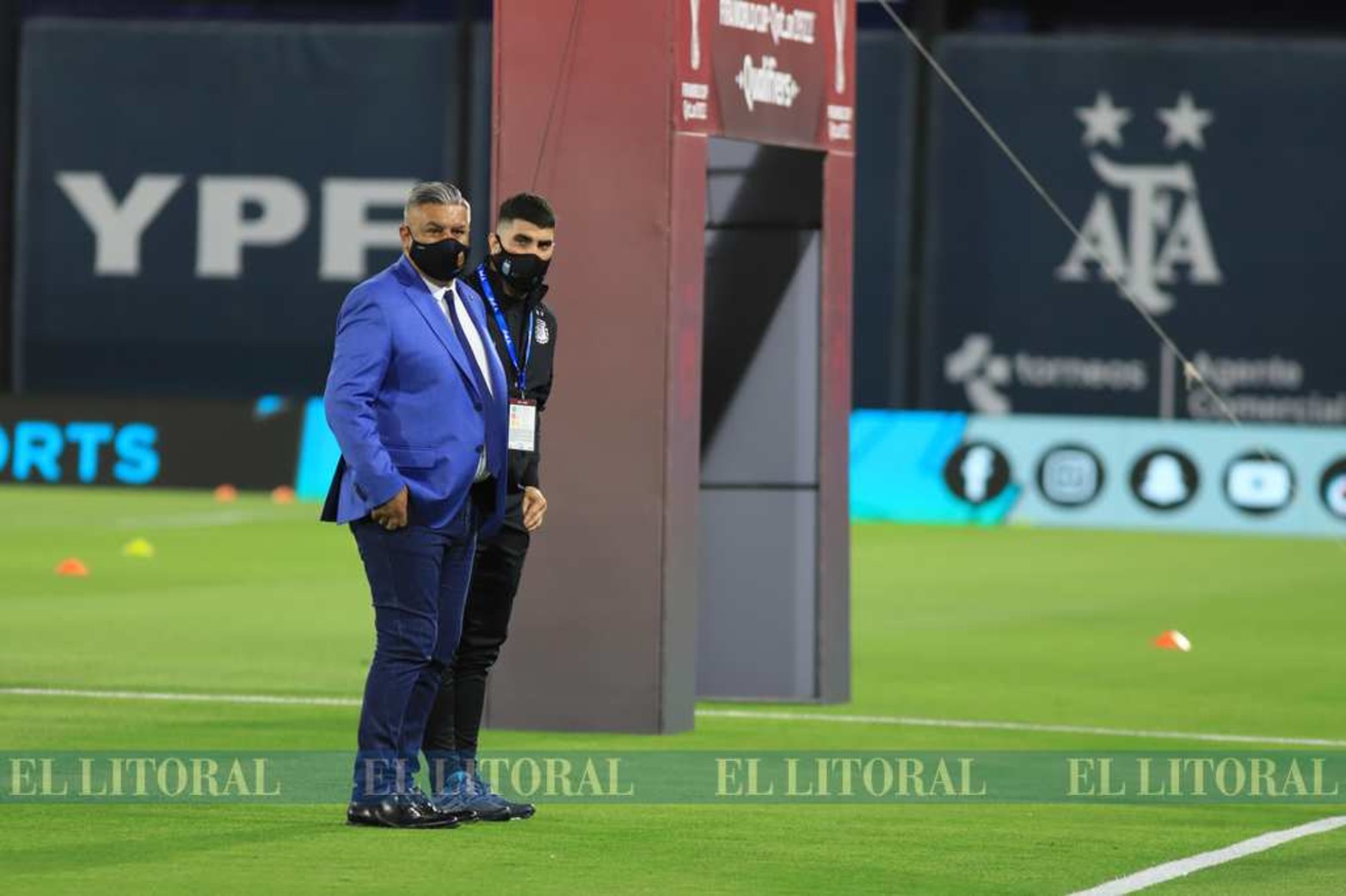 El presidente de la AFA, Claudio Tapia. Eliminatoria, tercera fecha, Mundial Qatar 2022.