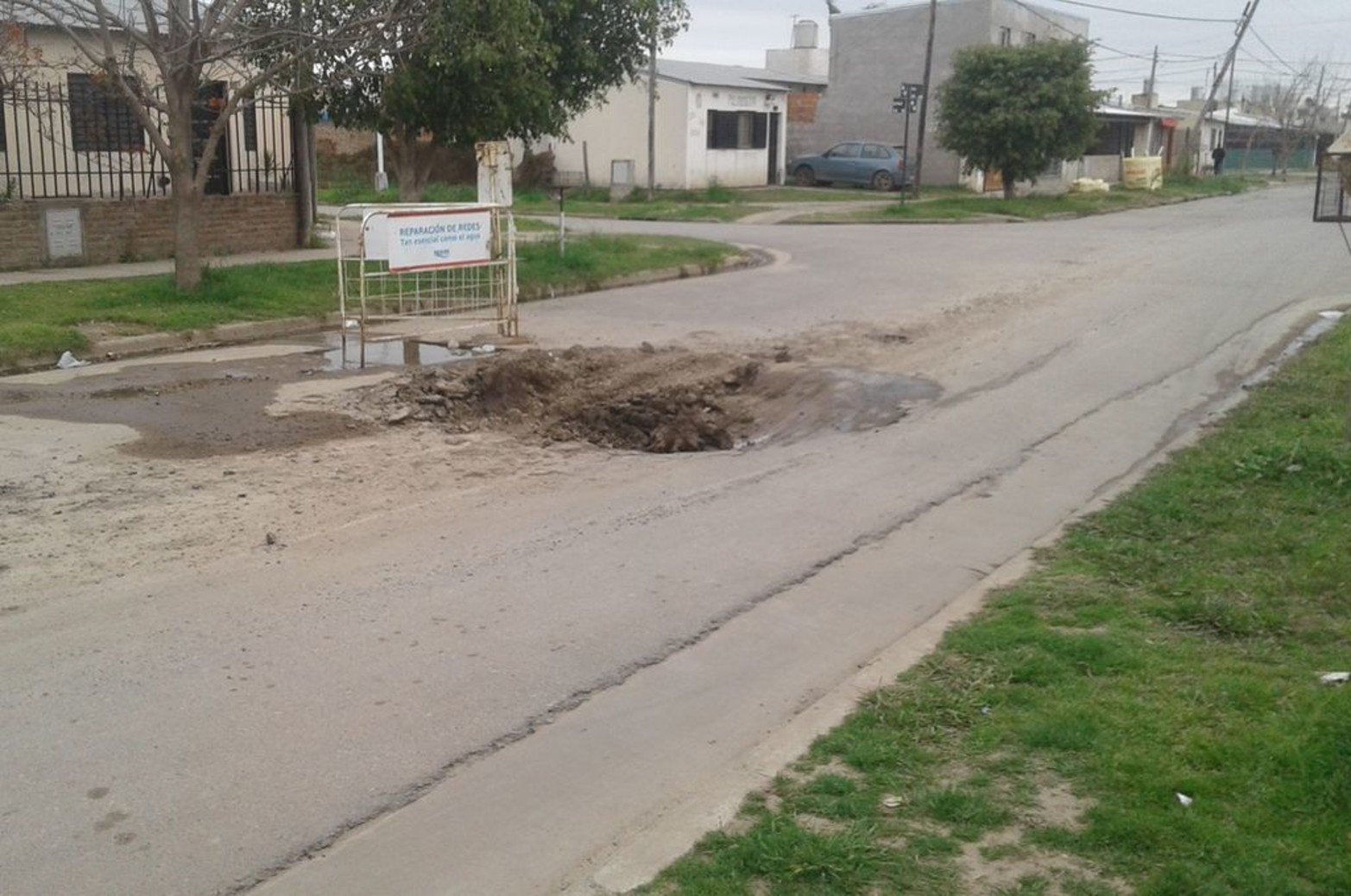 El primer bache