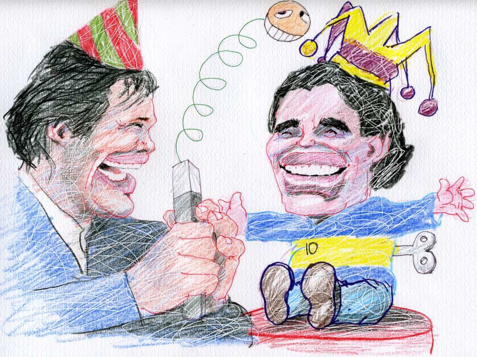 Con Marcelo Tinelli.