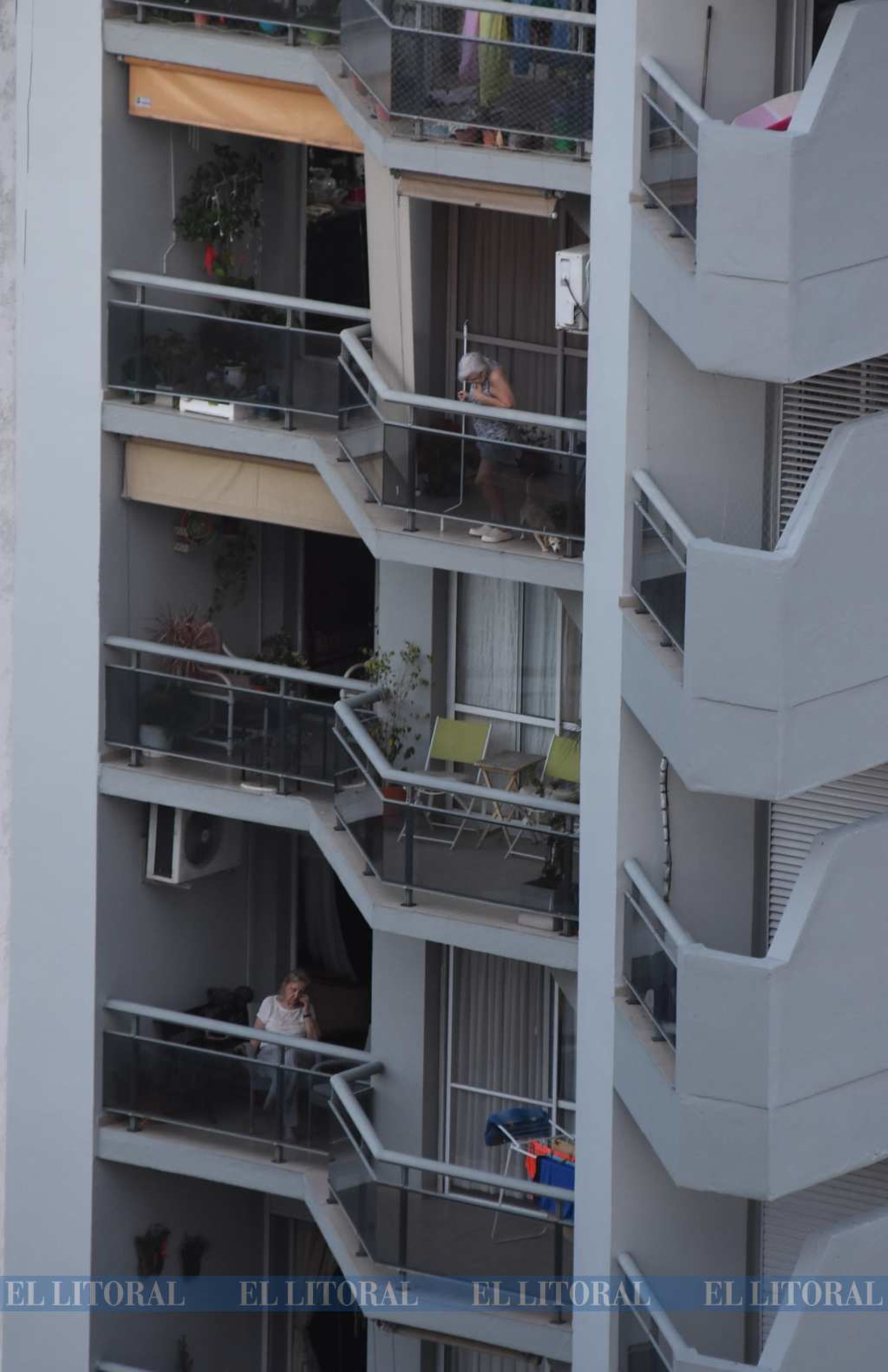 Un respiro. Los balcones pasaron a ser un lugar privilegiado.