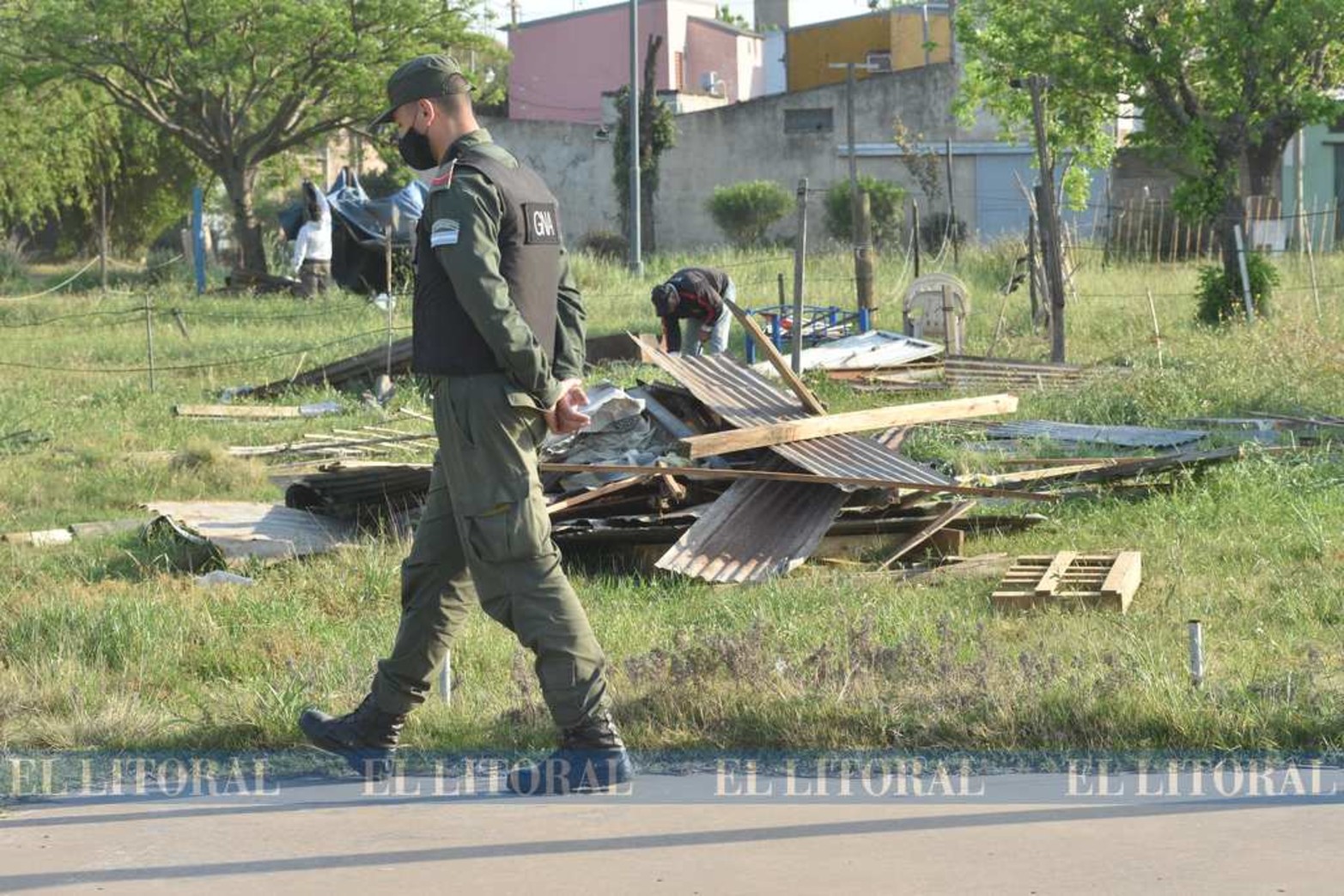 En febrero comenzó el asentamiento en tres manzanas. Una pudo ser desalojada los primeros días. Las otras en el día de hoy.
