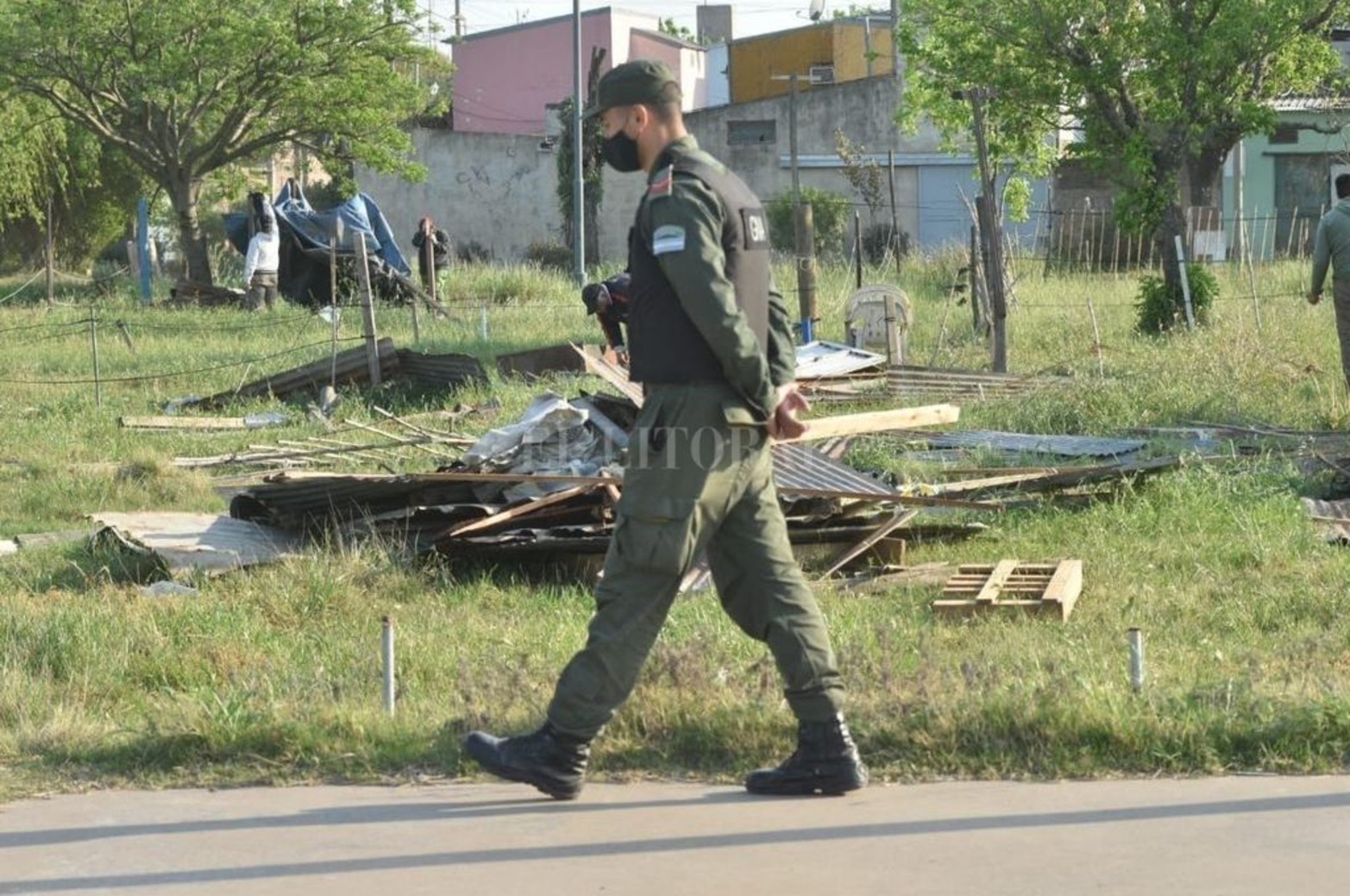 En febrero comenzó el asentamiento en tres manzanas. Una pudo ser desalojada los primeros días. Las otras en el día de hoy.