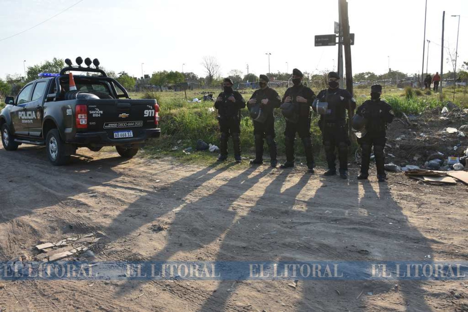 En febrero comenzó el asentamiento en tres manzanas. Una pudo ser desalojada los primeros días. Las otras en el día de hoy.