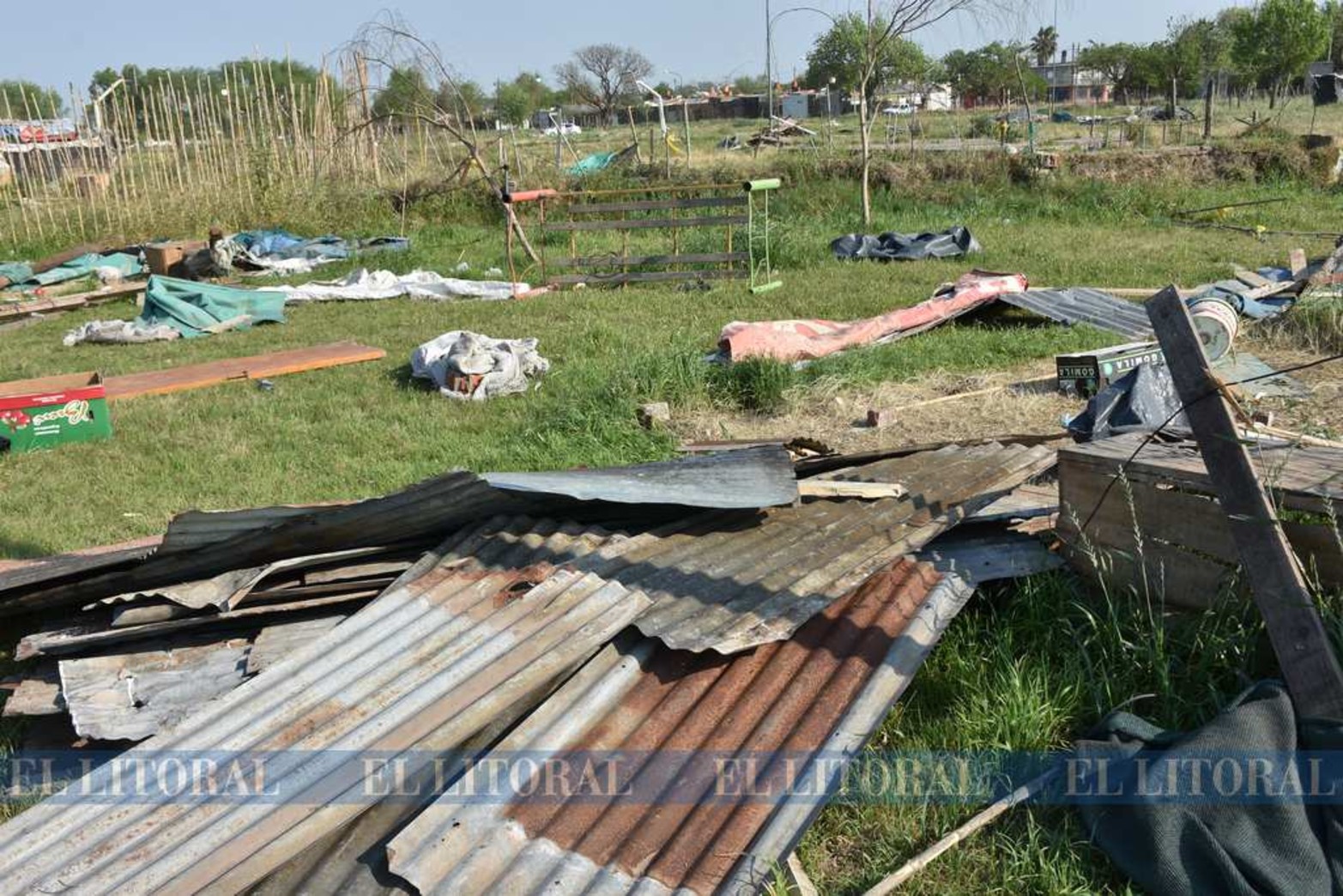 En febrero comenzó el asentamiento en tres manzanas. Una pudo ser desalojada los primeros días. Las otras en el día de hoy.