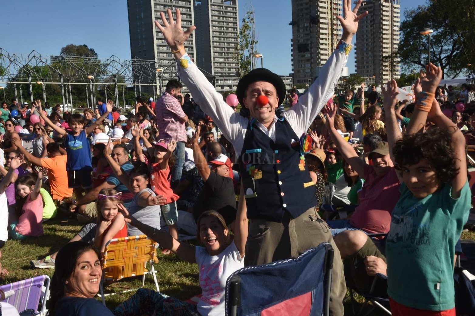 En 2018, en una actividad en el Parque Federal de Santa Fe.