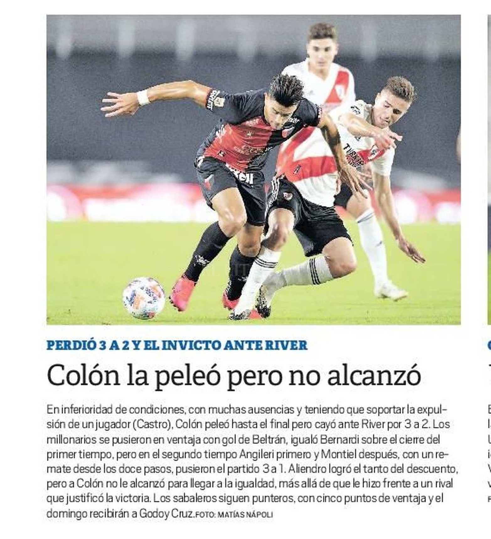 Edición impresa matutina.