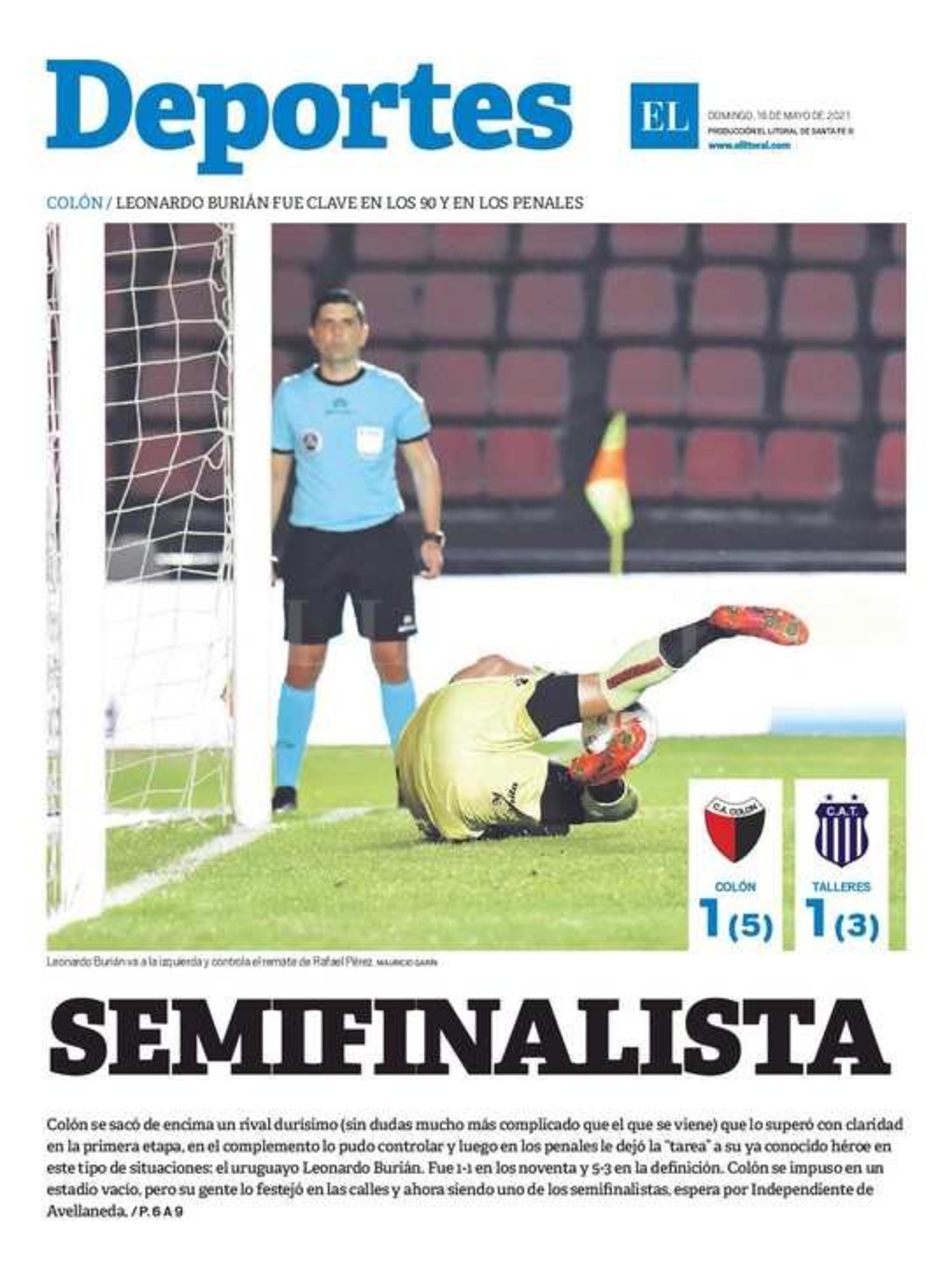 Edición impresa matutina.