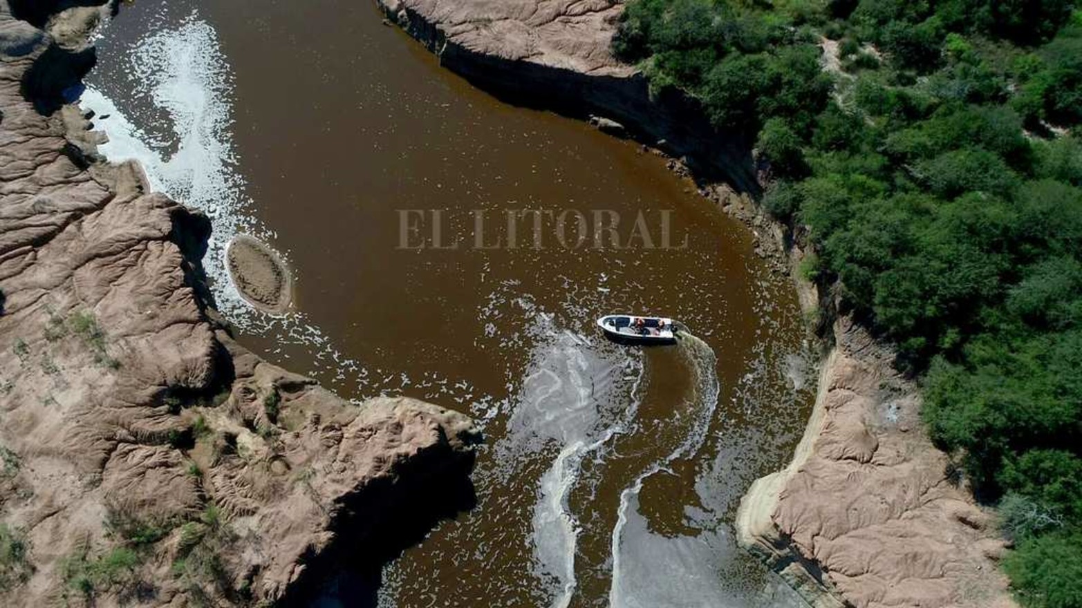 Desde el drone de El Litoral, una imagen única para nuestros lectores.
