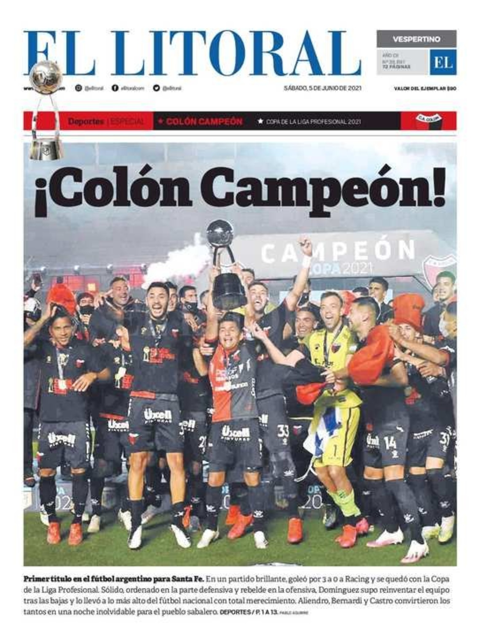 Edición impresa matutina y vespertina.