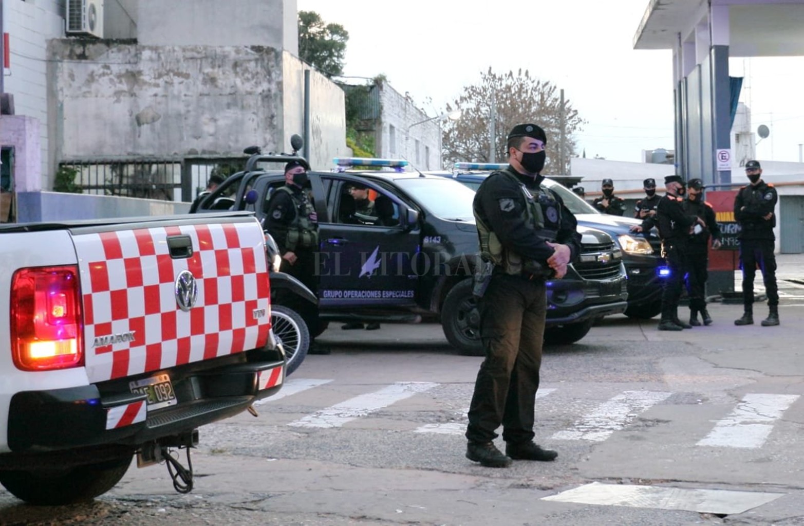 Operativo en Santo Tomé.