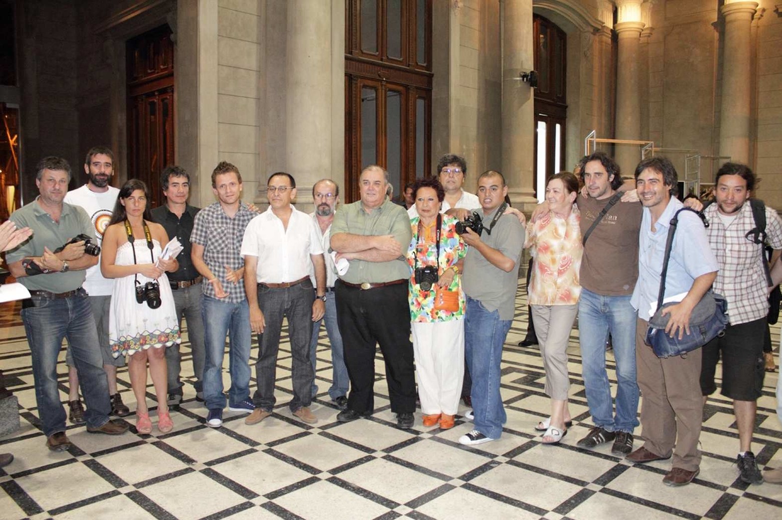 En 2011. En la estación Belgrano en la inauguración de la muestra de fotos periodísticas de Santa Fe