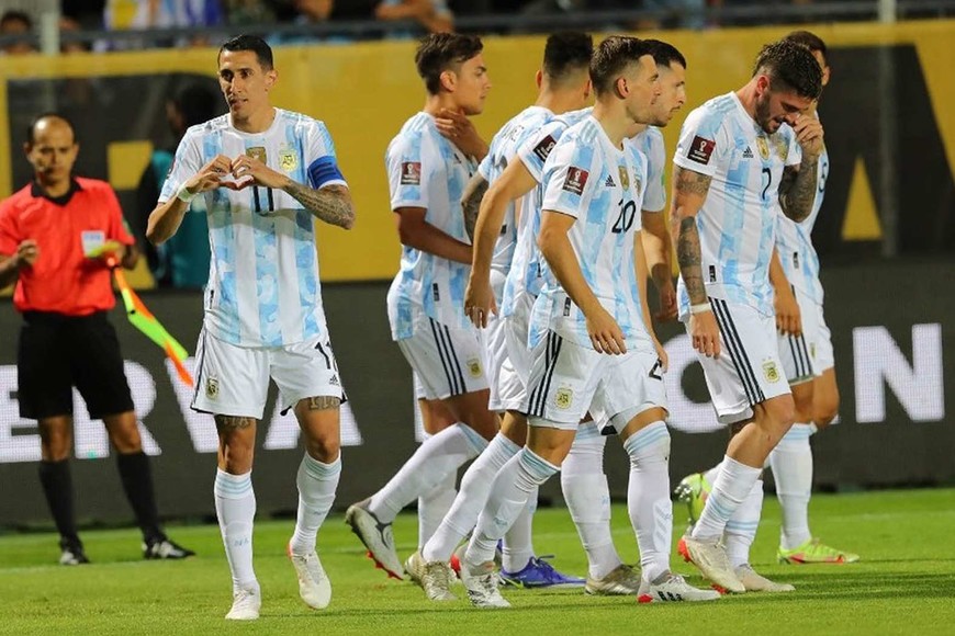 Las fotos del triunfo de Argentina sobre Uruguay