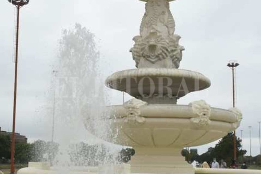 La fuente de la Cordialidad volvió a tener agua