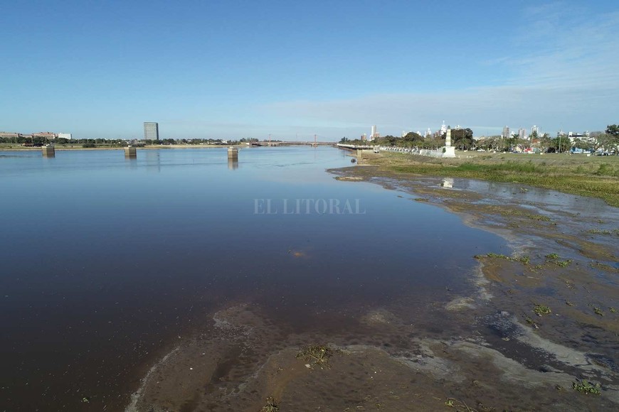 La bajante a 10 centímetros de la marca de mayo de 2020