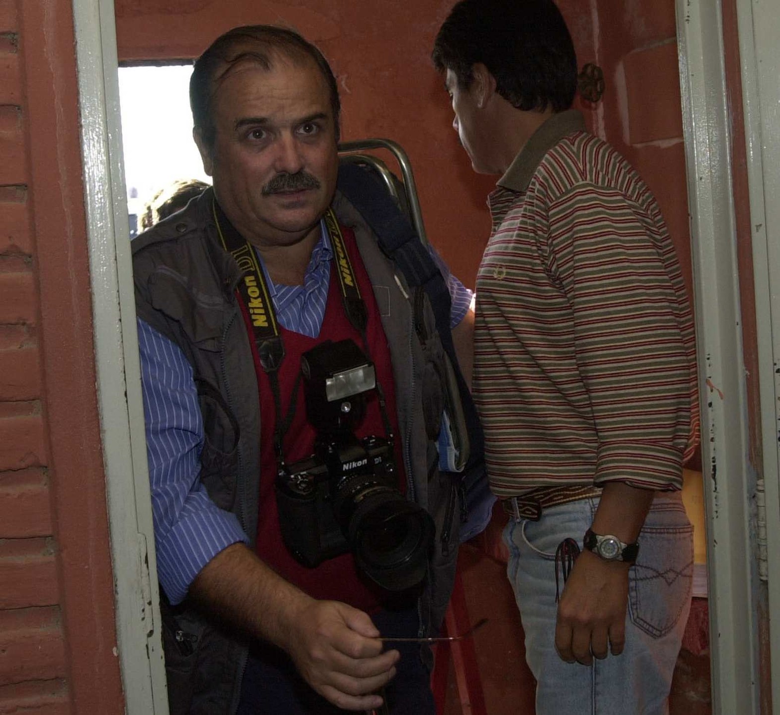 Año 2005, en una cobertura
