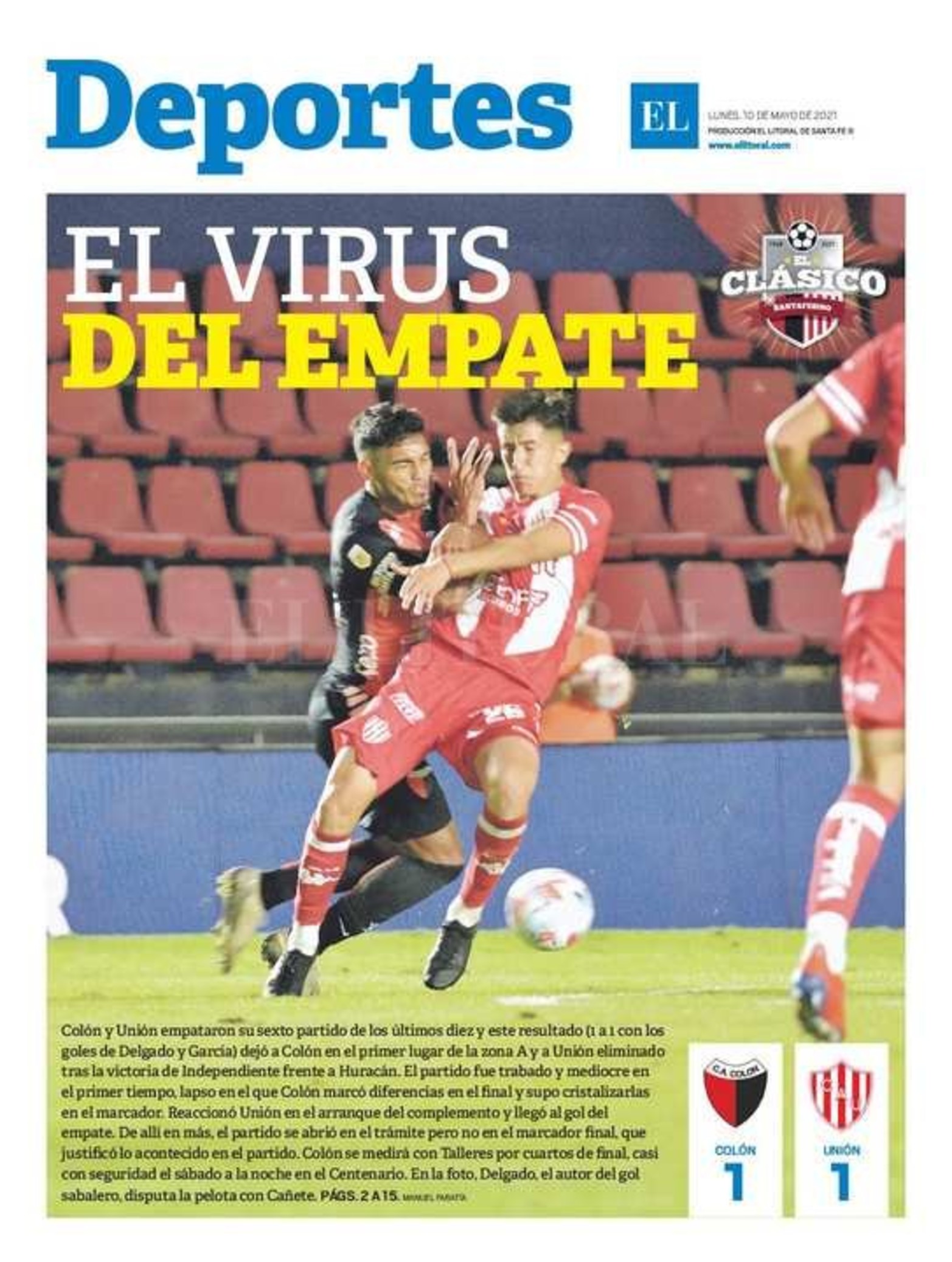 Edición impresa matutino.