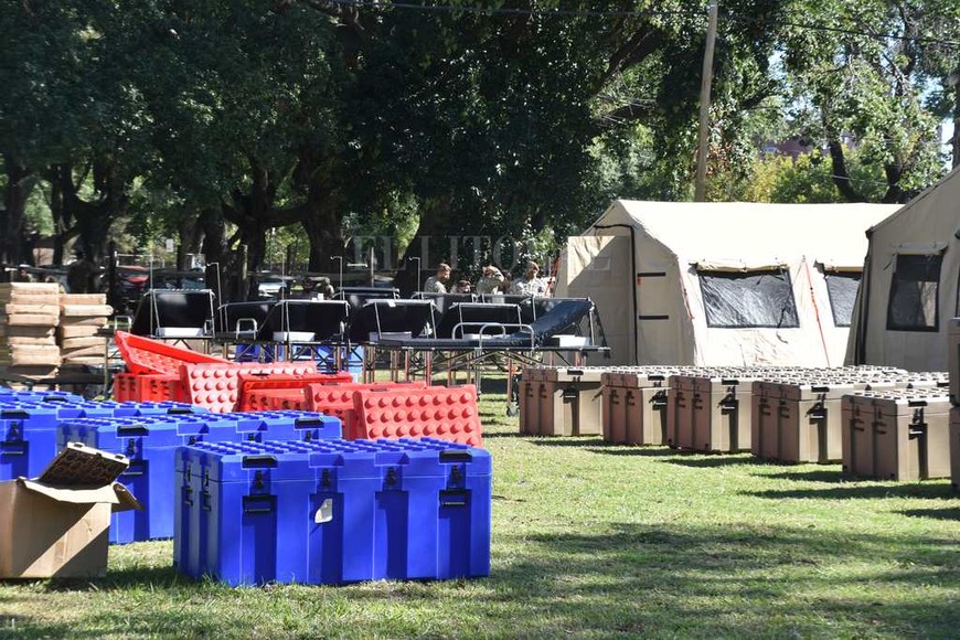 Las imágenes de la construcción del hospital móvil