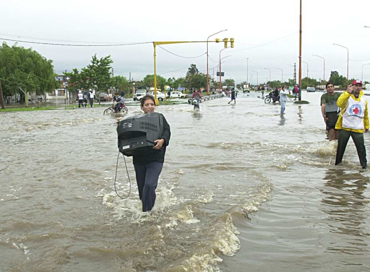 Avenida Perón e Iturraspe.