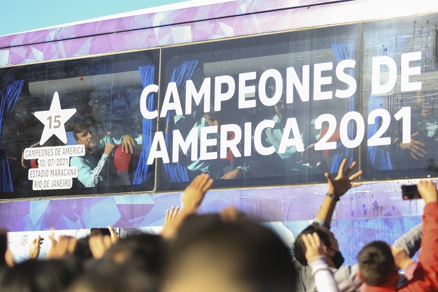 Los campeones de América ya están en Argentina
