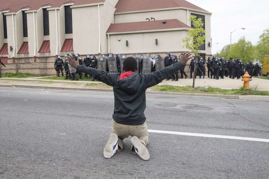 Manifestación y disturbios en Baltimore en protesta contra el racismo