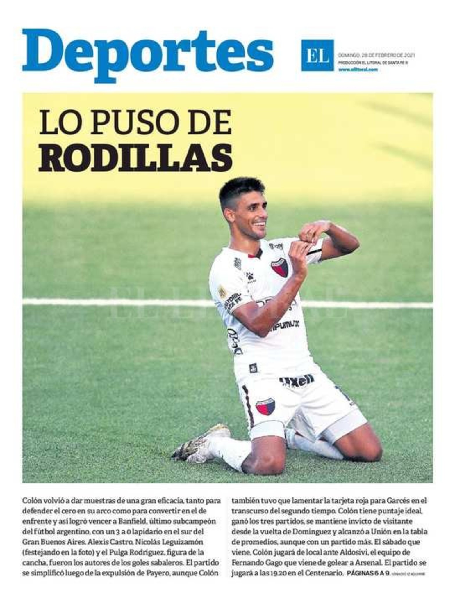 Edición impresa vespertino.