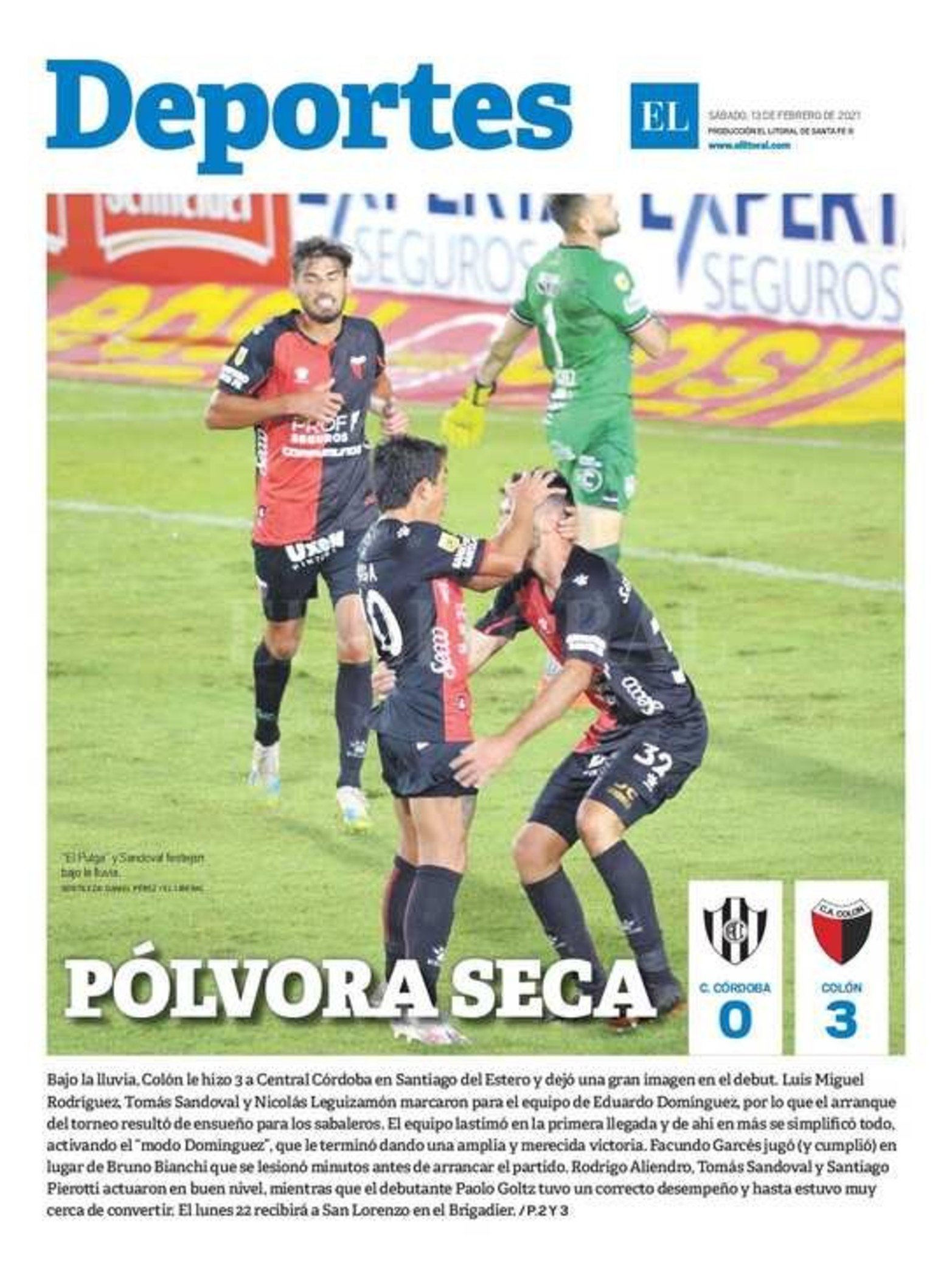 Edición impresa matutina.