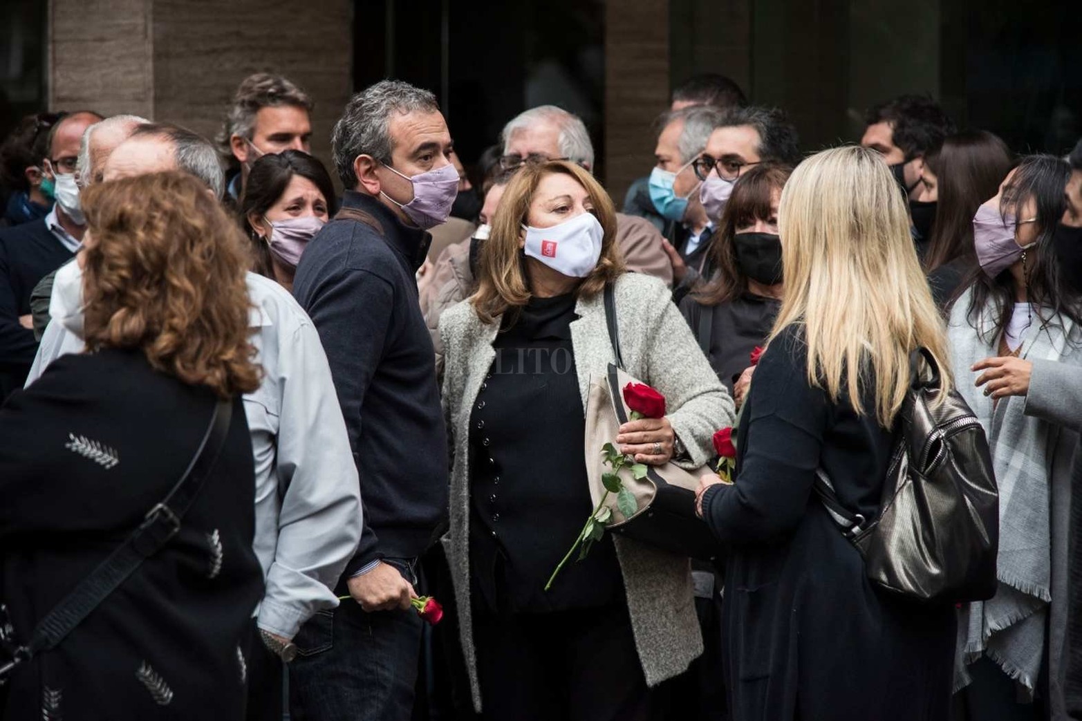 Mónica Fein y Pablo Javkin hoy a la mañana.