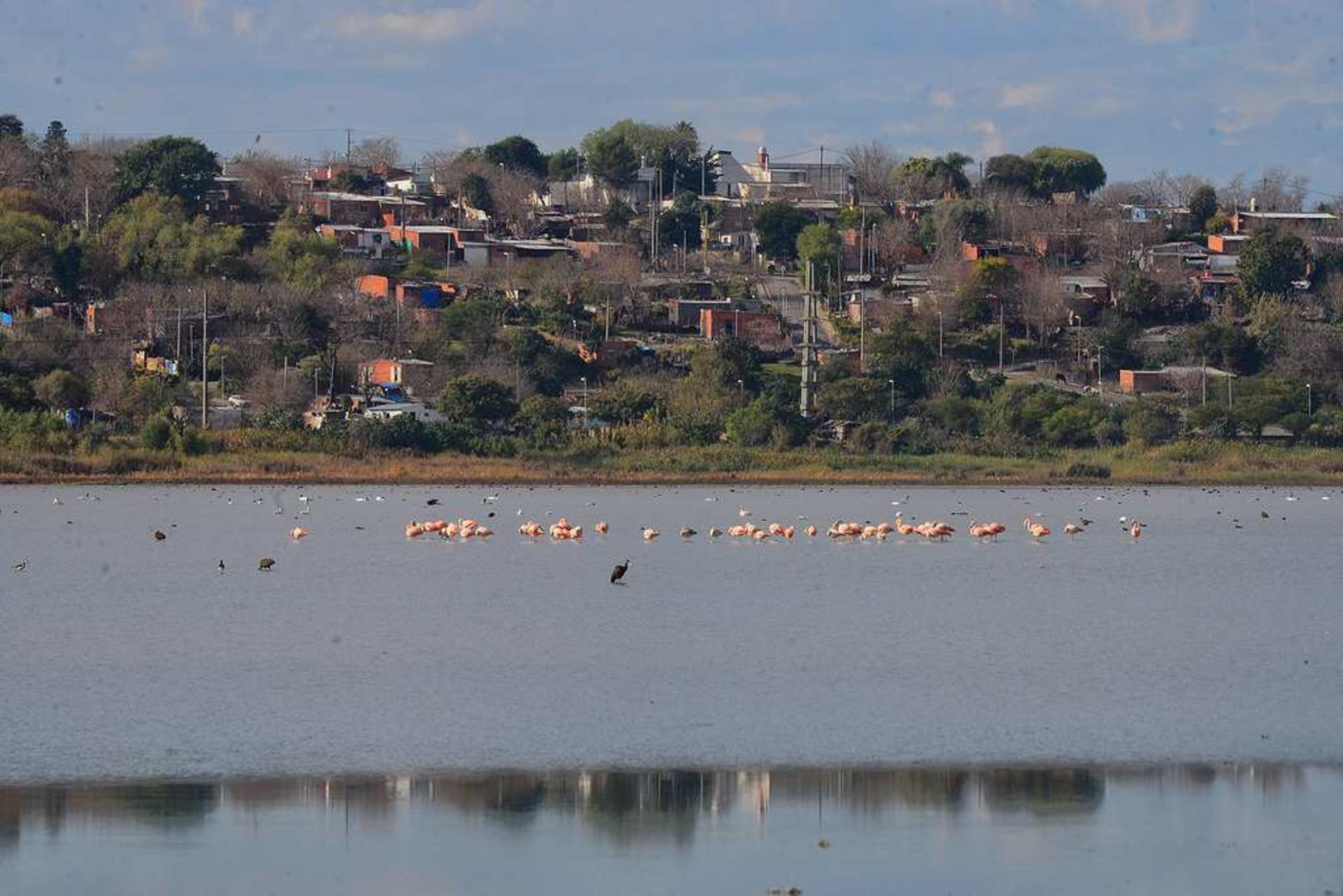Flamencos, ciudad y barrancas. Es la zona oeste de la ciudad, barrio San Martín.