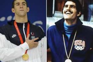 AFP Michael Phelps y Mark Spitz