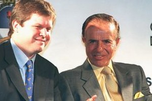 Archivo Germán Kammerath, en otros tiempos, junto al por entonces presidente Carlos Saúl Menem