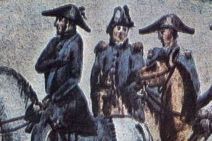 ELLITORAL_16656 |  Archivo El Litoral. El General San Martín y su Estado Mayor, en una acuarela pintada por Bernardo O Higgins.