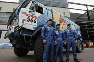 EFE Equipo ruso vencedor en camiones