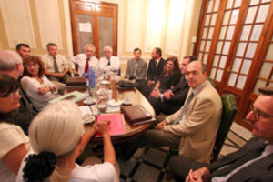 El Litoral. En la reunión participaron representantes de Amsafe, la Cartera de Educación y el gobierno Nacional.