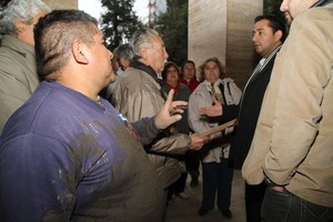 ELLITORAL_42996 | Vecinos de Santa Rosa de Lima indignados con el Municipio por la obra de cloacas que se realiza en el barrio