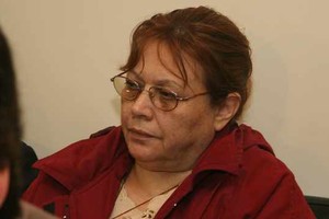 ELLITORAL_25380 |  El Litoral Una foto de María Eva Aebi, condenada por delitos de lesa humanidad, es presentada como la imagen de la testigo asesinada el lunes en Rafaela.