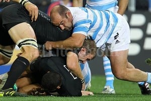 ELLITORAL_45970 |  Prensa UAR El experimentado primera línea argentino, de 38 años, durante el encuentro en el que Los Pumas cayeron ante Inglaterra.