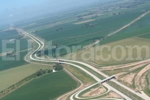 Vista aérea de la autopista. Este martes quedará oficialmente inaugurado el último tramo.