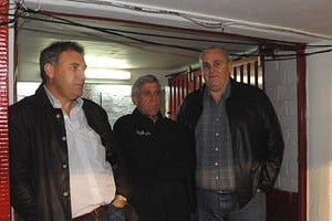 ELLITORAL_26776 |  Flavio Raina Nery Alberto Pumpido, Fernando Husef Alí y Luis Spahn: manager, técnico y presidente, respectivamente. Era el inicio del ciclo, cuando la ilusión de Unión era muy grande.