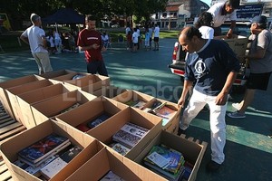 Mauricio Garín El clima acompañó y numerosas personas se acercaron para expresar su solidaridad.