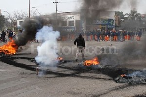 Luis Cetraro La protesta se desarrolló en la mañana de este lunes.